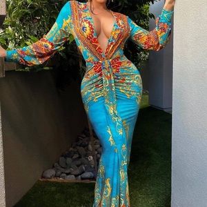 Baroque designed Bodycon Mermaid Dress size M Condition New